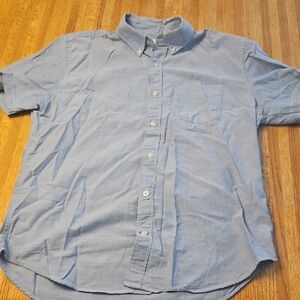 GAP Men's Sky Blue Casual Button-Down Shirt